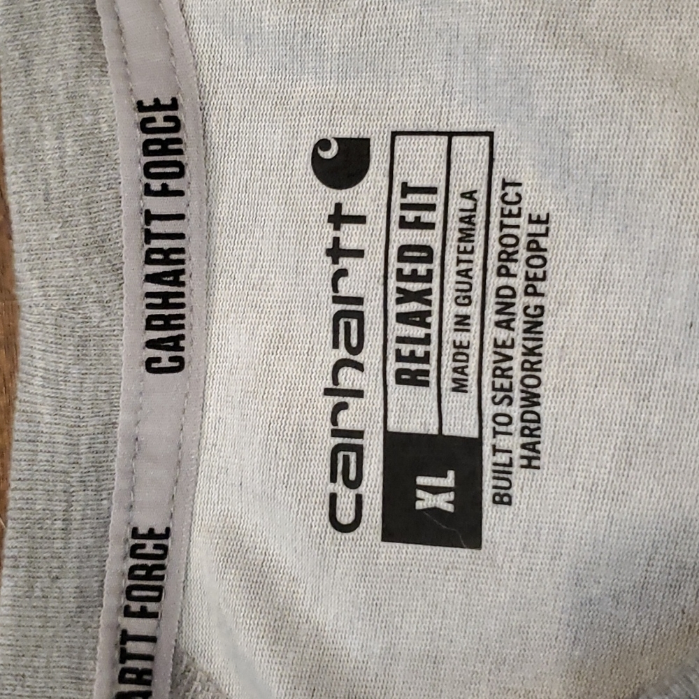 Mens Carhartt Force gray short sleeve tshirt size XL - Picture 3 of 4